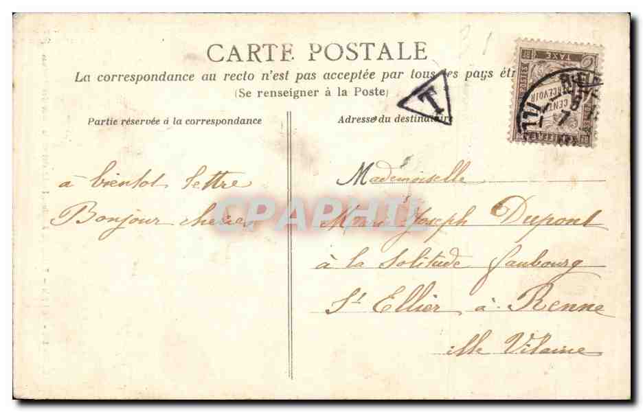 Rouen CPA Palais de justice Le Christ de la salle des Assises — Verso