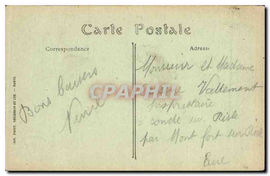 Rouen CPA Tour ou fut enfermee Jeanne d'arc — Verso
