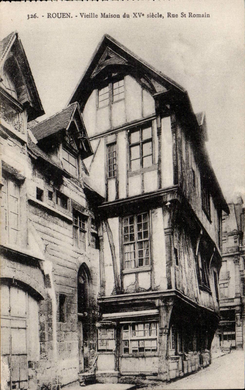 Rouen CPA Vieille maison Rue St Romain
