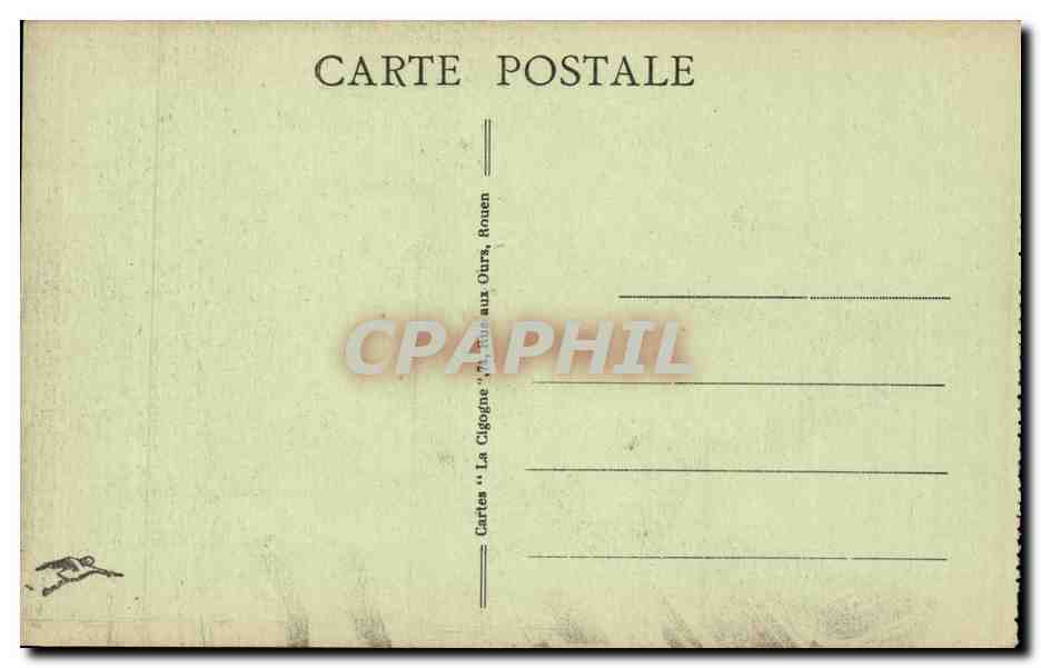 Rouen CPA Vieille maison Rue St Romain — Rückseite