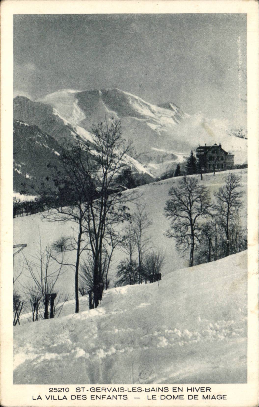 St-Gervais-les-Bains — Il Dôme di Miage d'inverno — La Villa dei Bambini