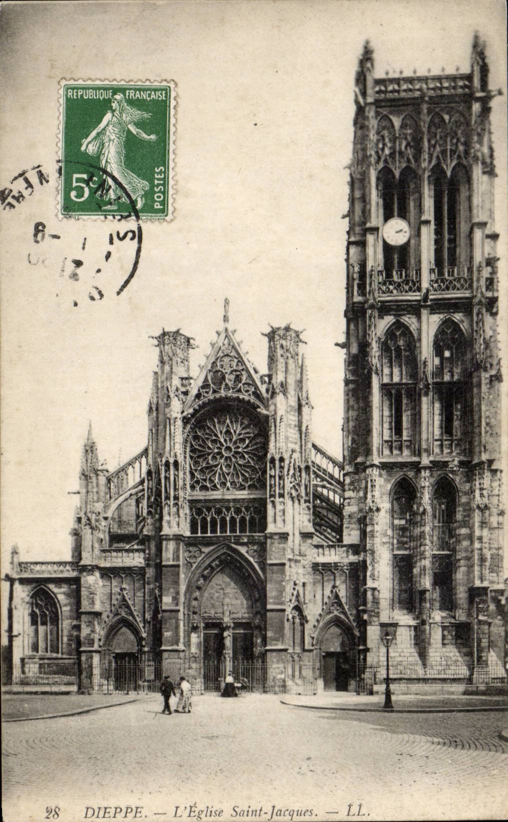 CPA Dieppe L'eglise Saint Jacques