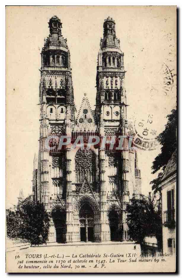 CPA Tours La cathedrale St Gatien