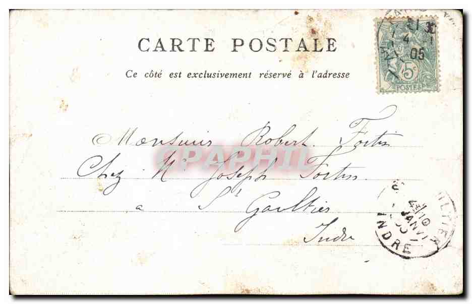CPM Paris Arc de triomphe de l'etoile — Rückseite