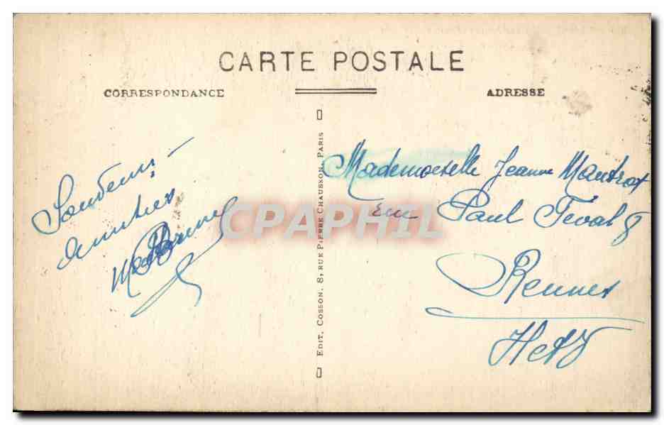 CPA Paris Eglise Notre Dame  — Rückseite
