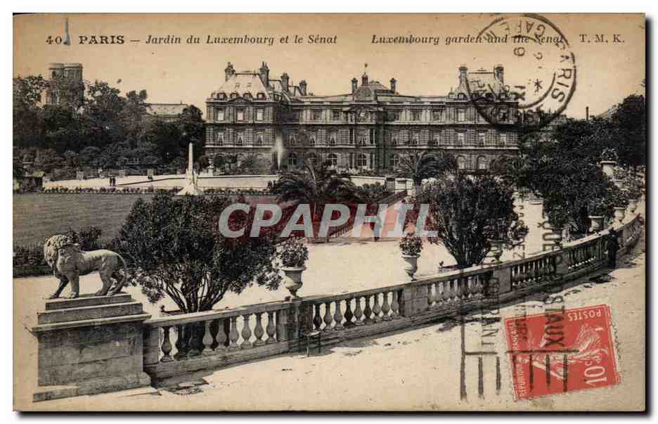 CPA Paris Jardin du Luxembourg et Senat