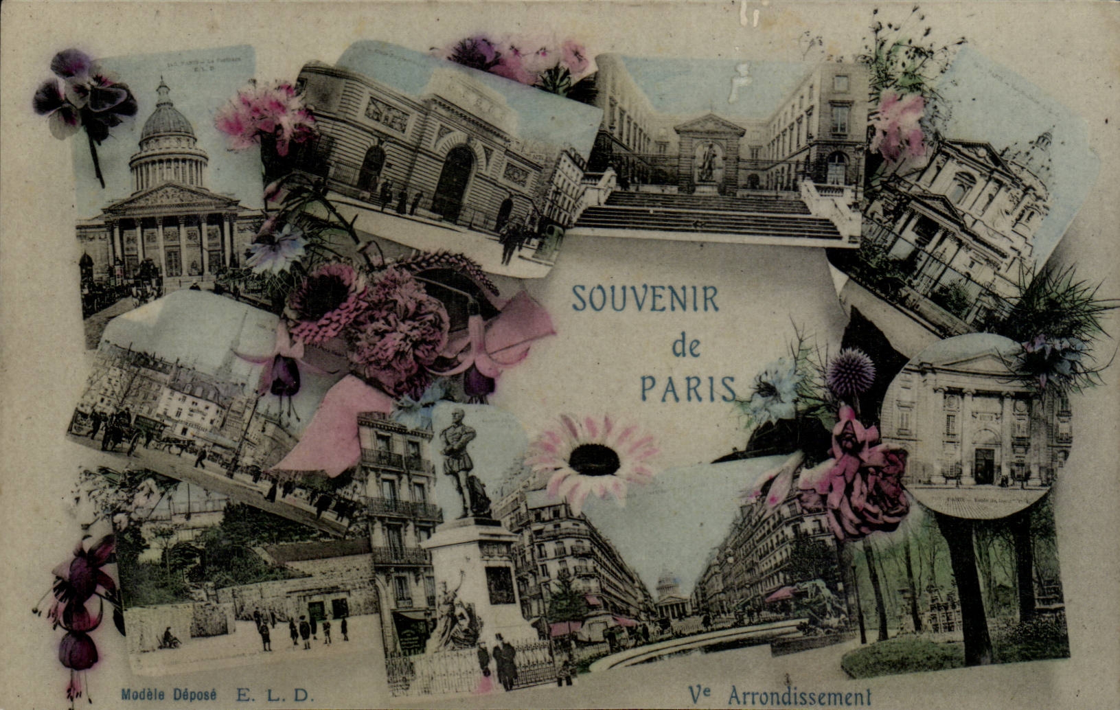 Paris CPA Souvenir de Paris