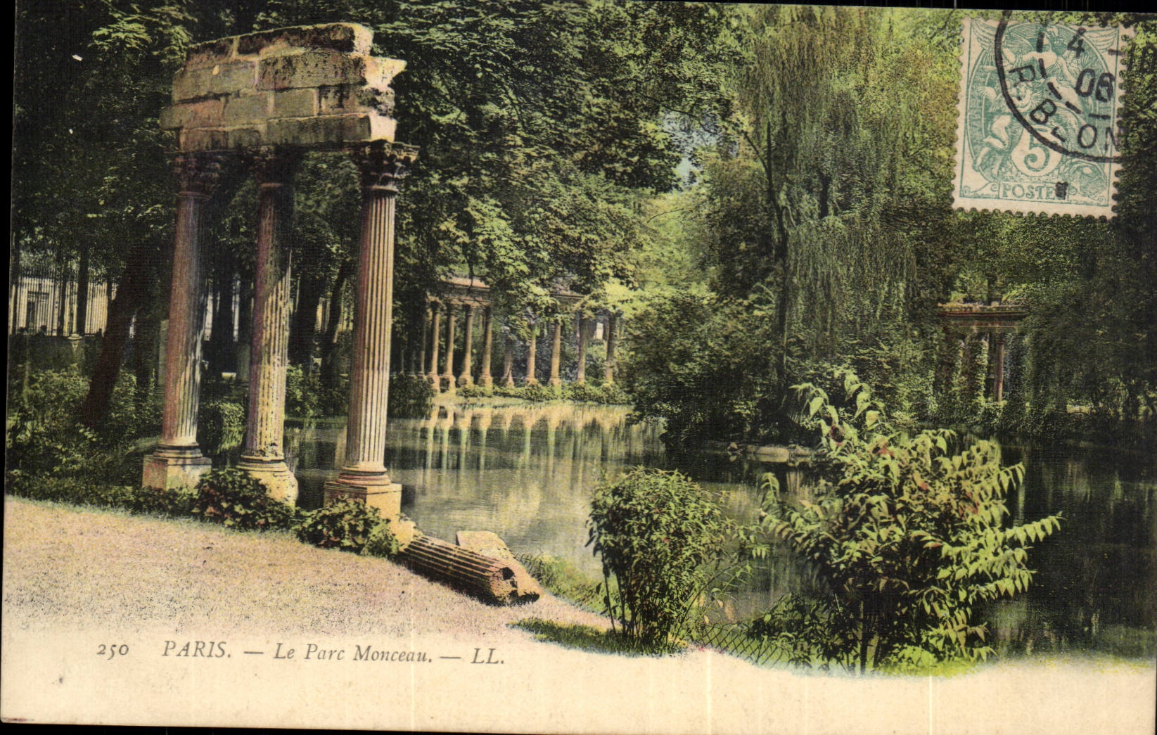 Paris CPA le parc Monceau