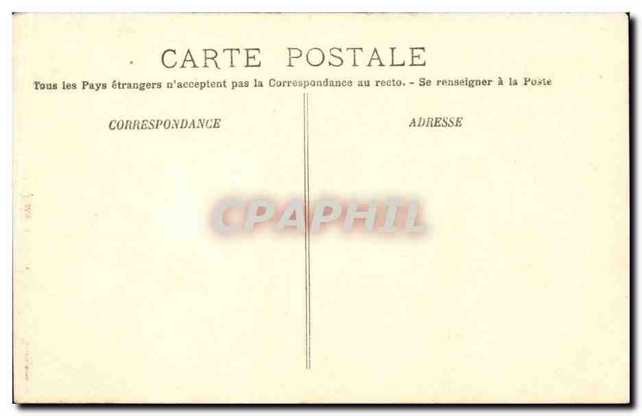 Paris CPA perspective de la Rue de Rivoli — Verso