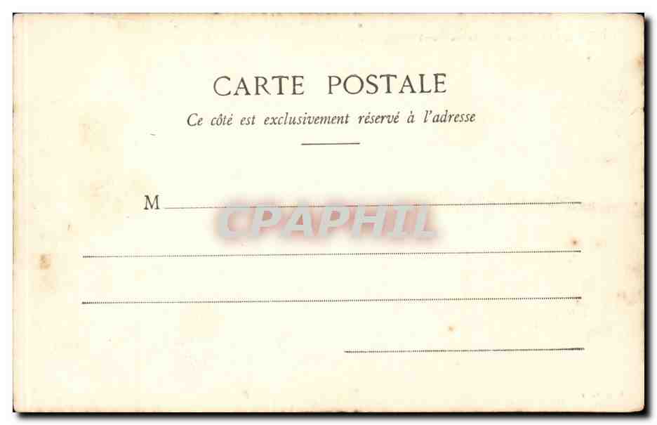 Paris CPA Le Louvre ( pavillon de Flore ) — Rückseite