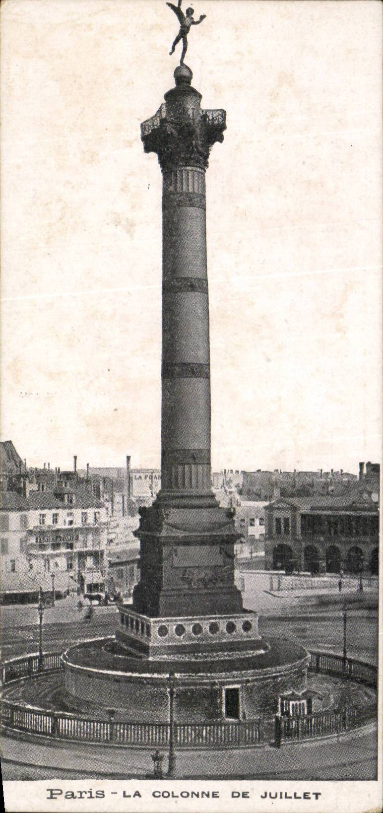 Paris CPA Colonne de Juillet