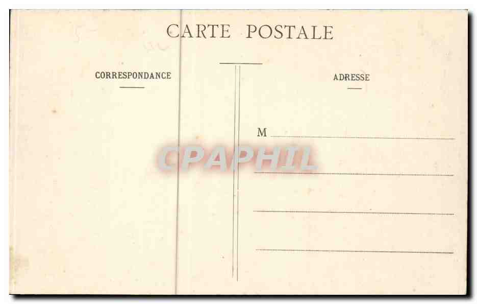 Paris CPA Bois de Boulogne Le chateau de madrid — Rückseite