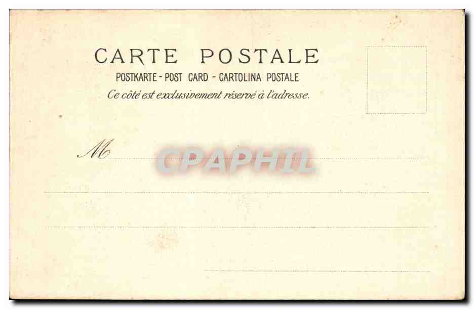 CPA Fantaisie Nobles en barque Gondole — Rückseite