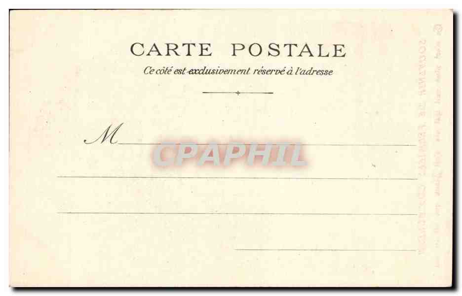 CPA Fantaisie Souvenir de premiere communion  — Verso