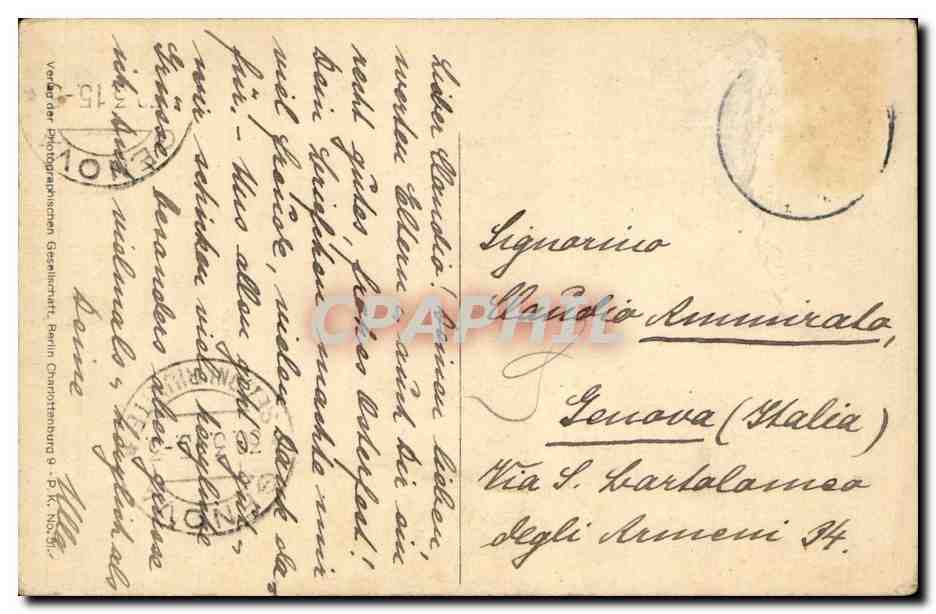 CPA Bismarck a 11 ans  — Rückseite