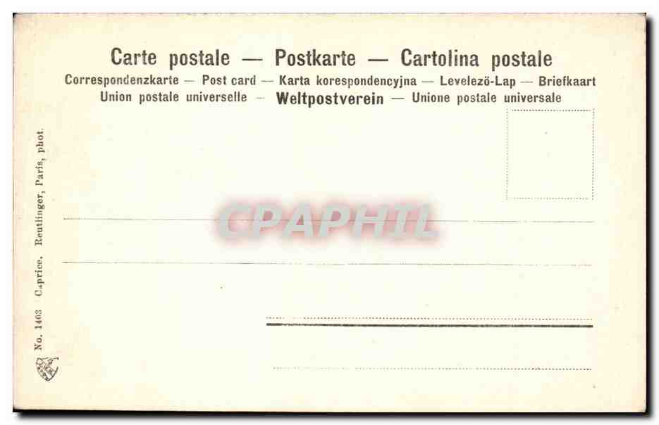 CPA Fantaisie Enfant — Verso