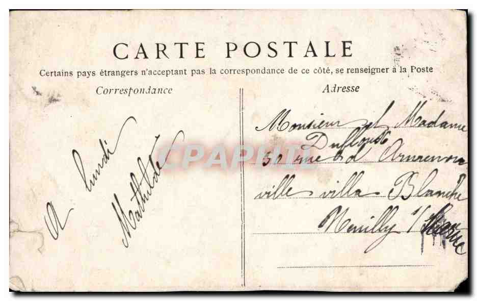 CPA Fantaisie Enfant — Rückseite