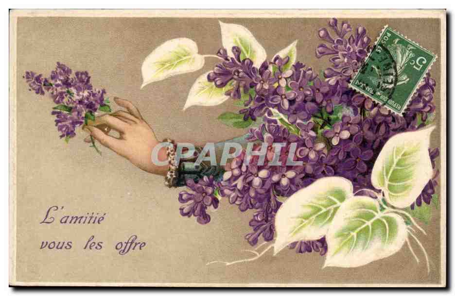 CPA Fantaisie Fleurs