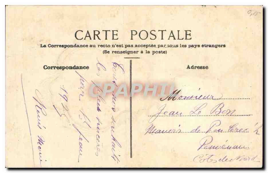 CPA Fantaisie Bonne fete  — Rückseite