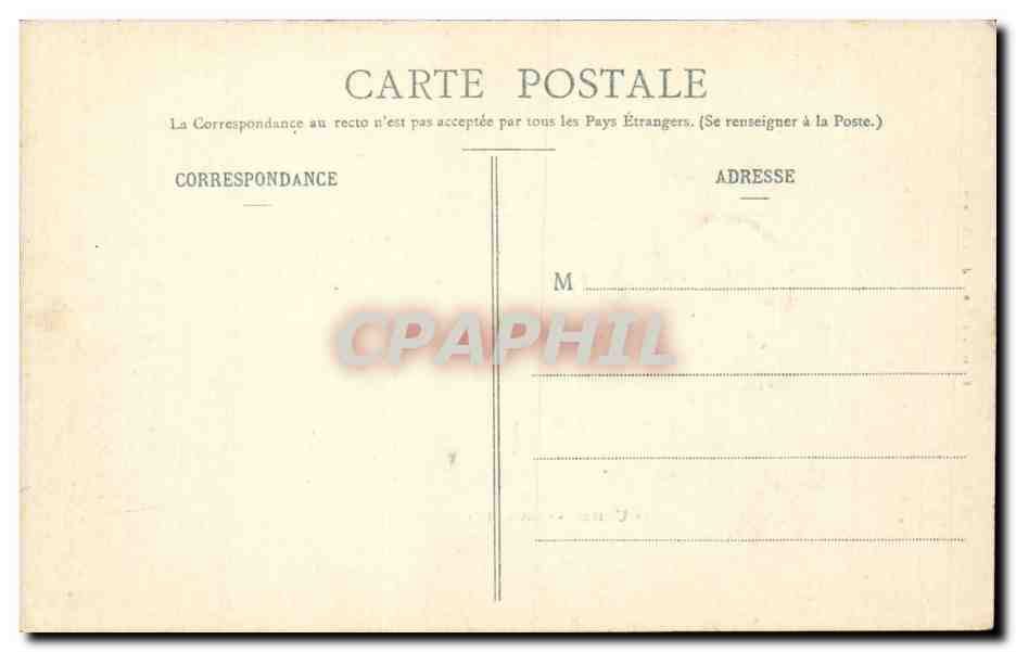 CPA Lourdes Chateau fort — Verso