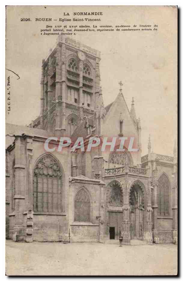 CPA Rouen Eglise Saint Vincent