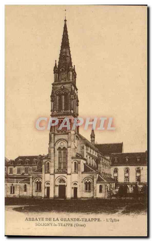 CPA Abbaye de la Grande trappe L'eglise Soligny la TRappe