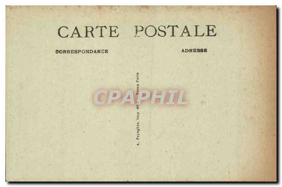 CPA Blois Observatoire Catherine de Medicis Table de pierre — Verso
