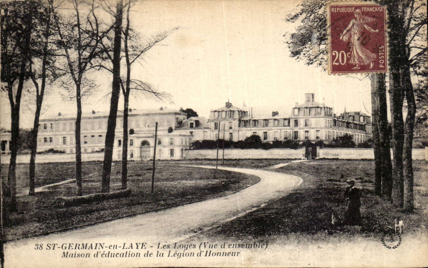 CPA St Germain en Laye Les loges Maison d'education de la legion d'honneur
