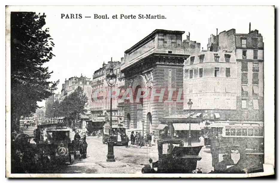 CPA Paris Boul et porte St martin