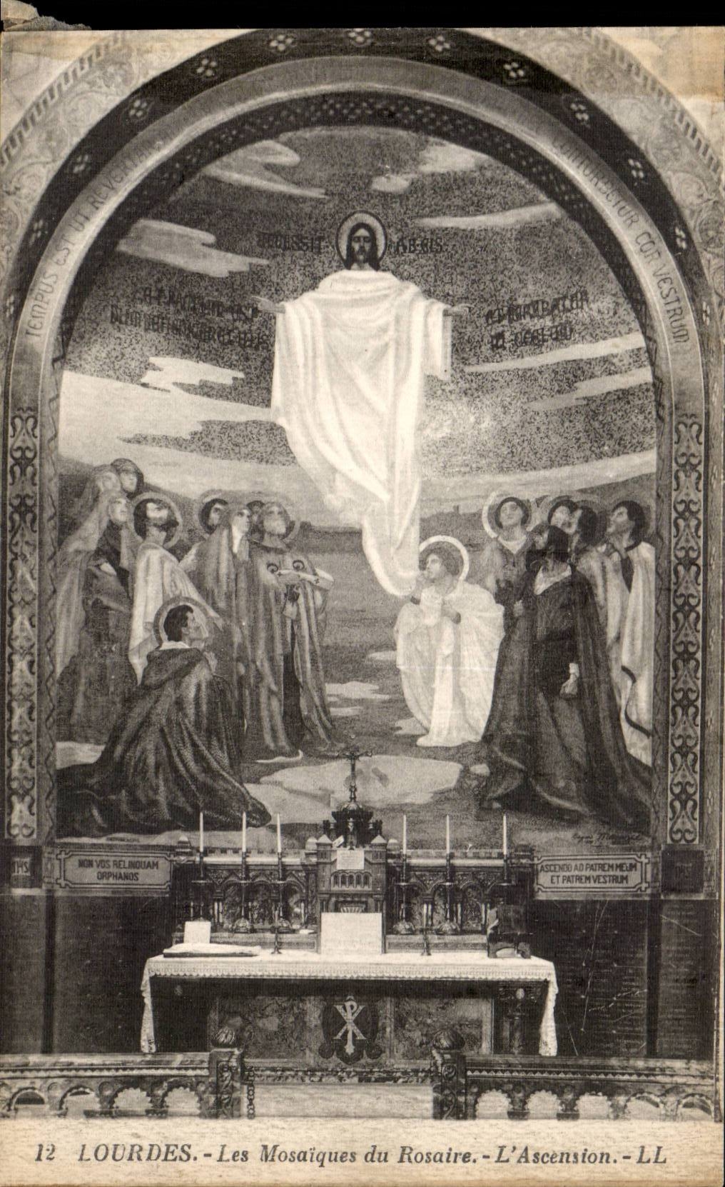 CPA Lourdes Les mosaiques du rosaire L'ascension