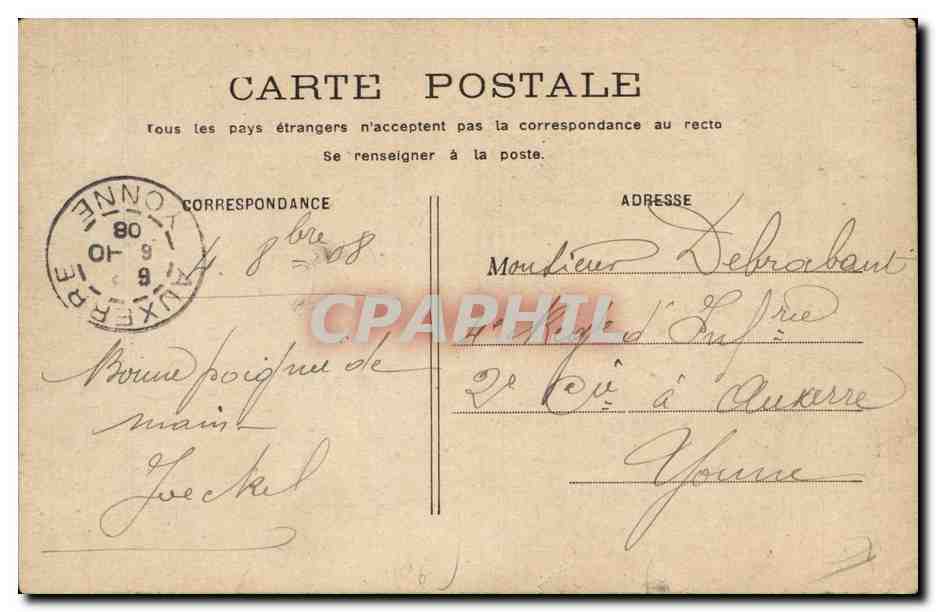 CPA Paris La Bourse — Rückseite