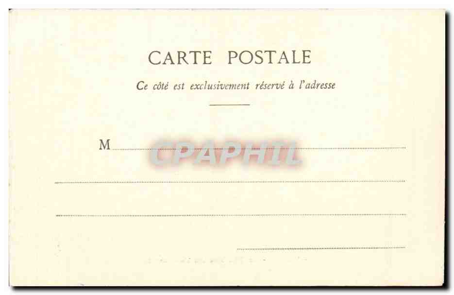 CPA Paris Theatre de Vaudeville — Verso