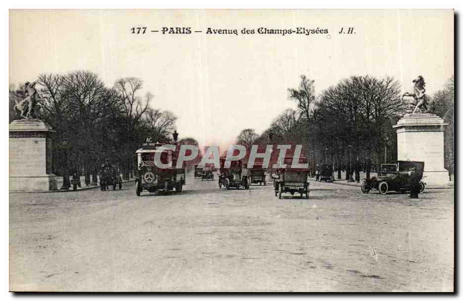 CPA Paris Avenue des Champs Elysees