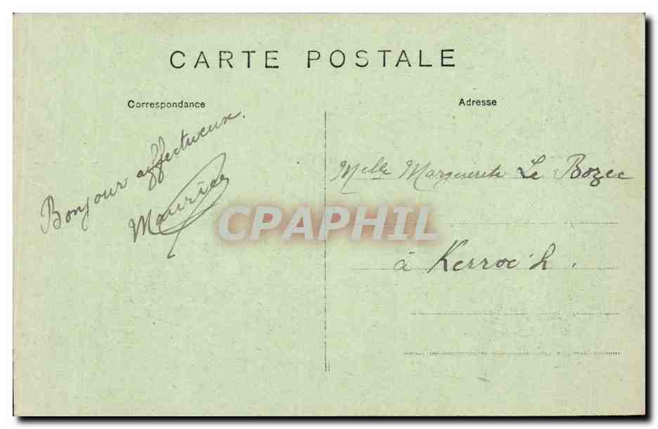 CPA Paris Avenue des Champs Elysees — Rückseite