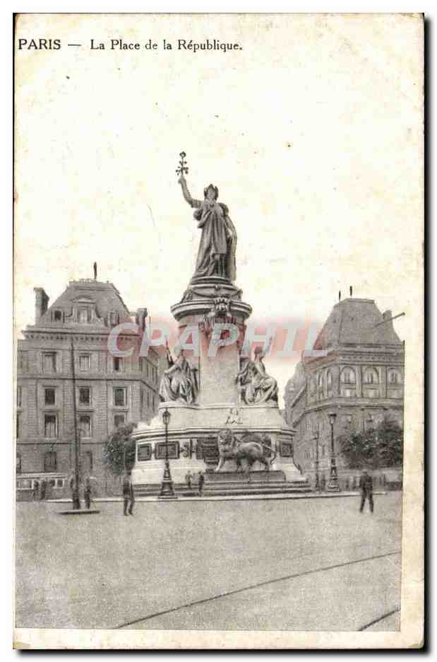 CPA Paris Parc Place de la Republique