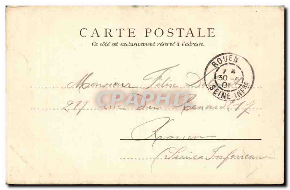 CPA Paris Montmartre Le calvaire — Rückseite