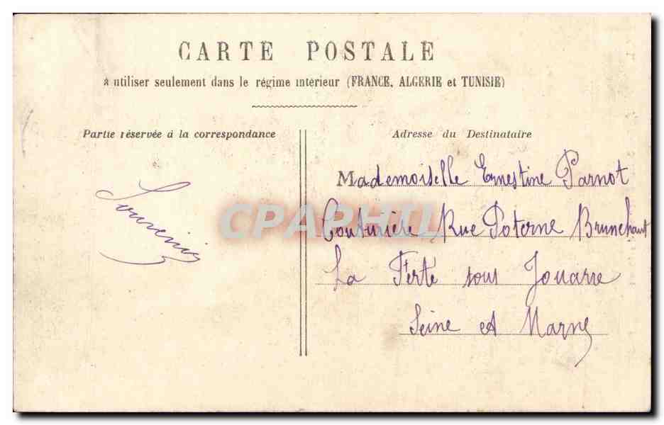 CPA Paris eglise Saint Etienne du Mont — Rückseite