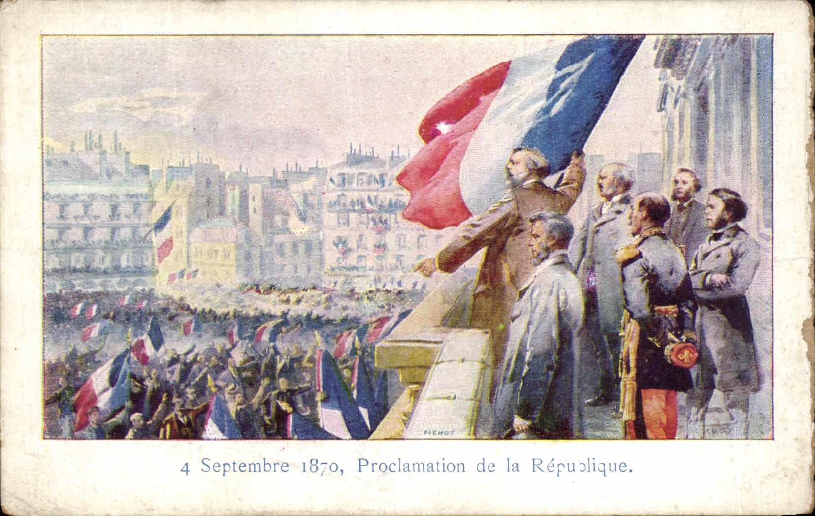 CPA 4 Septembre 1870 Proclamation de la Republique