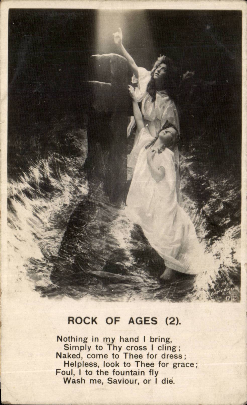 CPA Rock of ages Croix Fantaisie Enfants
