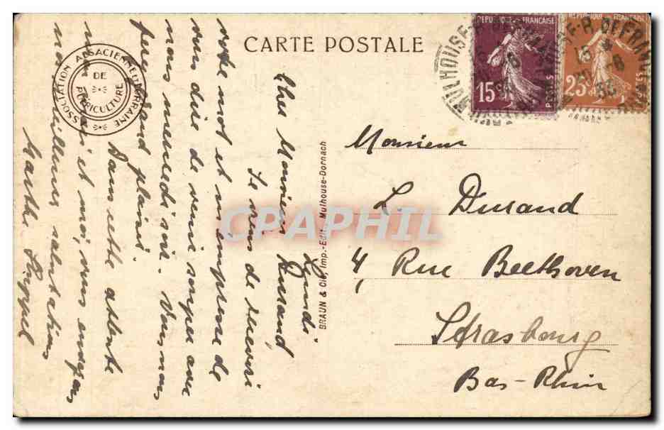 CPA Fantaisie Enfant Paul Peel — Verso