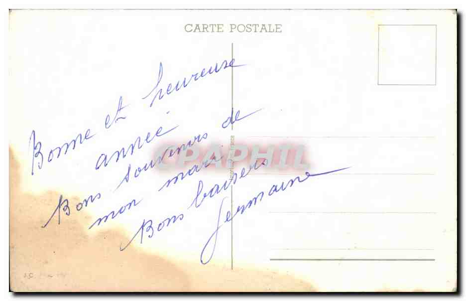 CPA Fantaisie Bonne annee — Rückseite