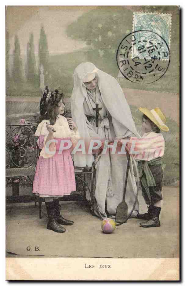 CPA Fantaisie Enfants les jeux Cerceau