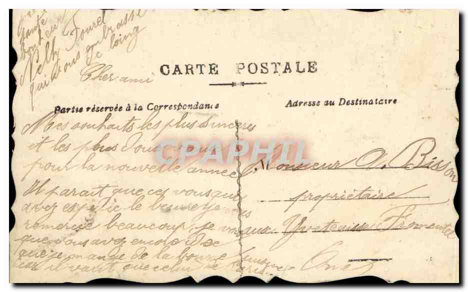 CPA Fantaisie Bonen annee — Rückseite