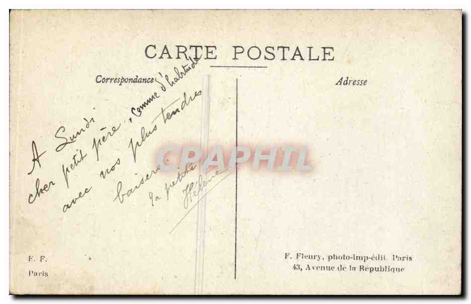 CPA Fantaisie Porte bonheur Fleurs Muguet — Verso