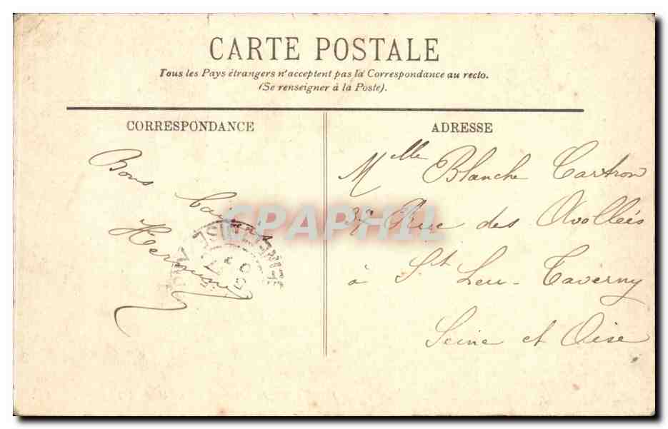 Bosque de Fontainebleau — El Elefante — LL. — Reverso