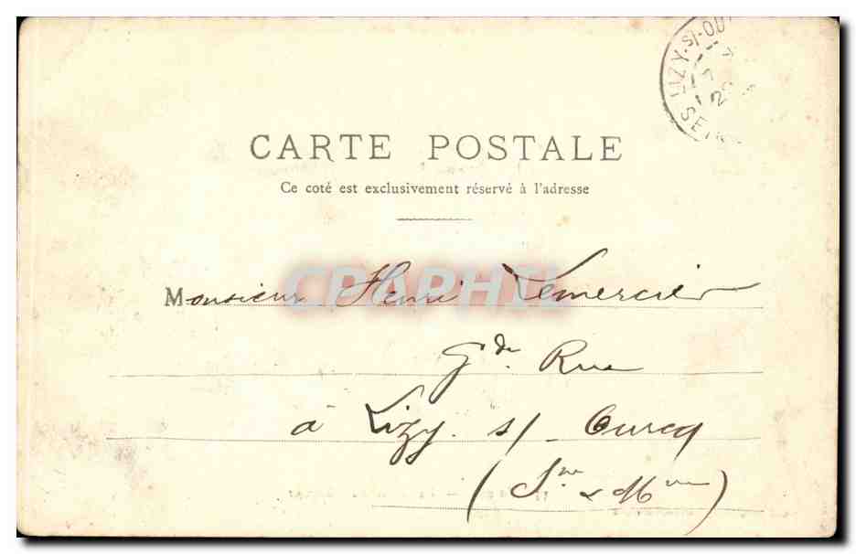CPA Thiers Le pont du Moutiers — Rückseite