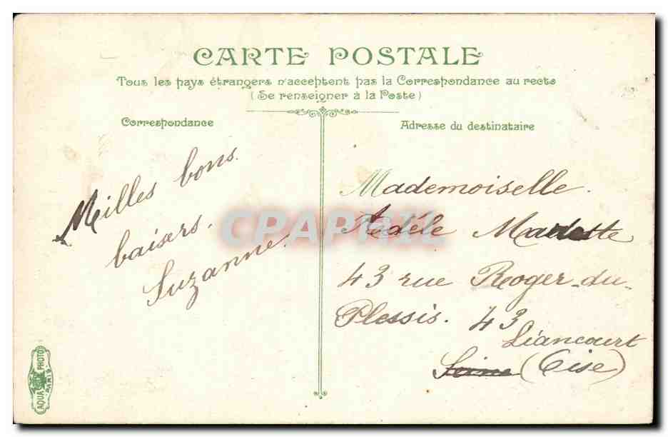 CPA Rouen Statue de Napoleon 1er — Rückseite