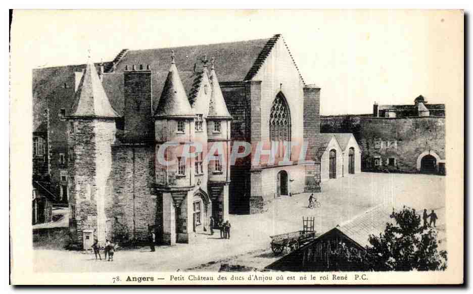 CPA Angers Petit chateau des ducs d'anjou ou est ne le roi Rene