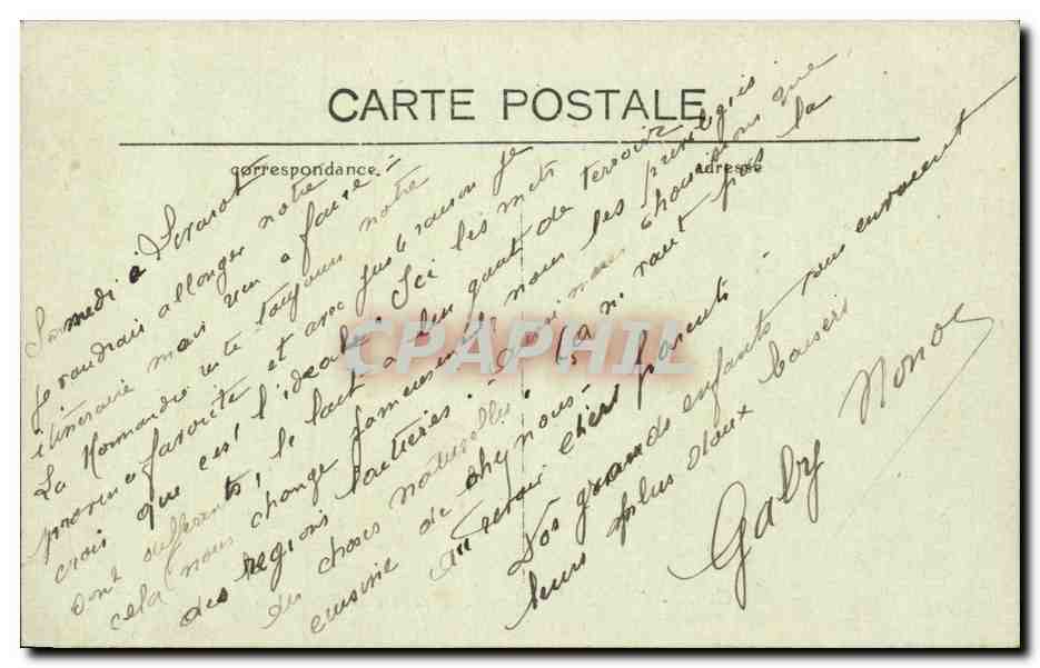 CPA Pau le boulevard des Pyrenees — Verso