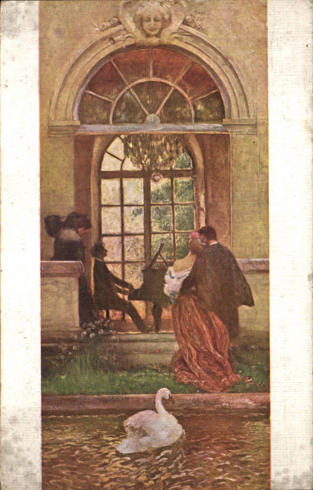 CPA Gaston La Touche Le musicien 